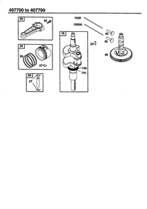 Part Location Diagram of 499607 Briggs and Stratton RING SET-030